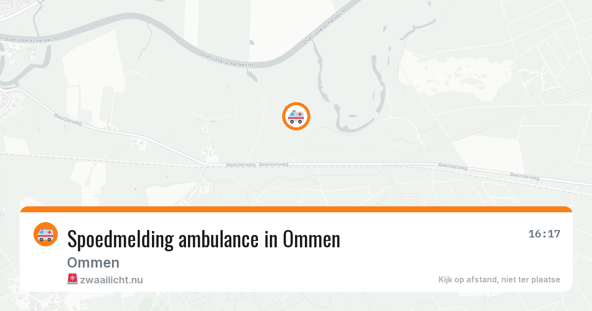 Spoedmelding ambulance in Ommen — 26 mei 2026