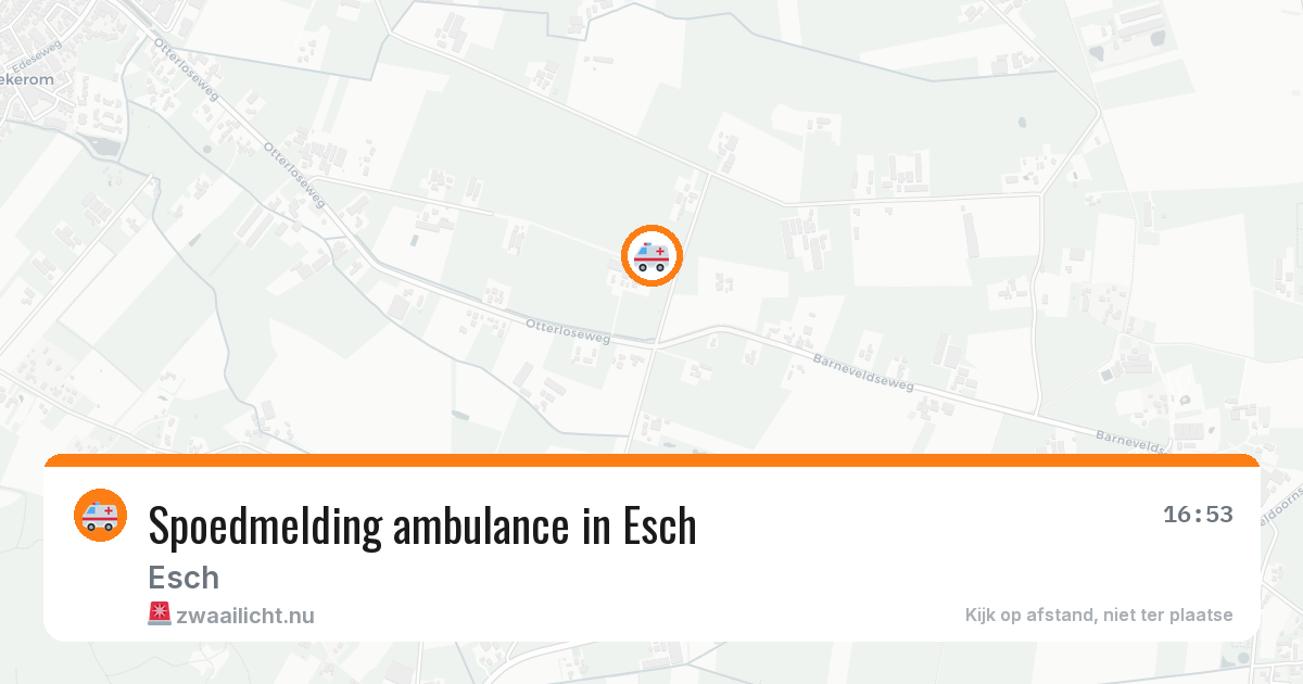 Spoedmelding ambulance in Esch — 27 jan 2026
