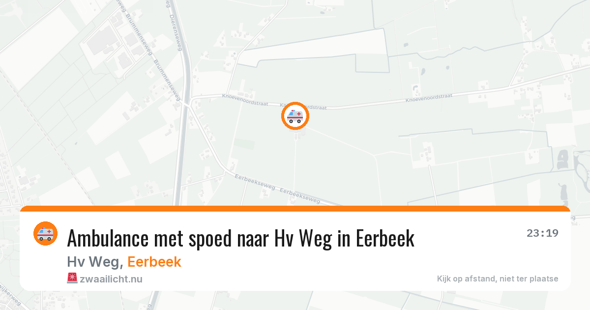 Ambulance met spoed naar Hv Weg in Eerbeek — 22 mei 2026