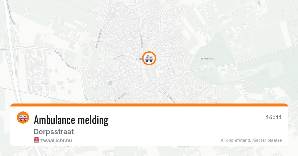 Ambulance melding — 20 jan 2026