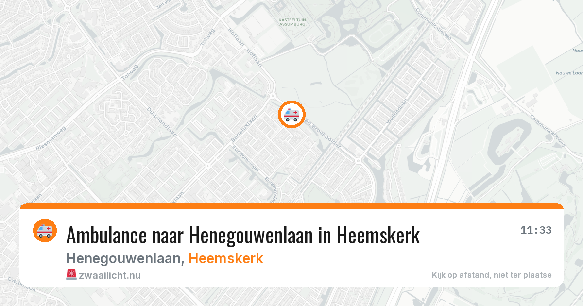 Ambulance naar Henegouwenlaan in Heemskerk — 7 apr 2026