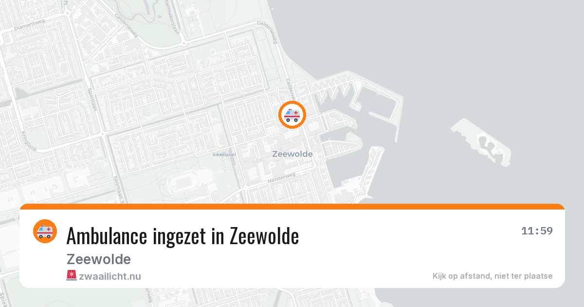 Ambulance ingezet in Zeewolde — 10 jul 2026
