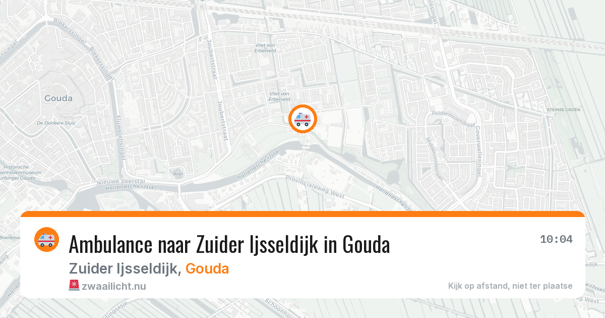 Ambulance naar Zuider Ijsseldijk in Gouda — 11 jul 2026