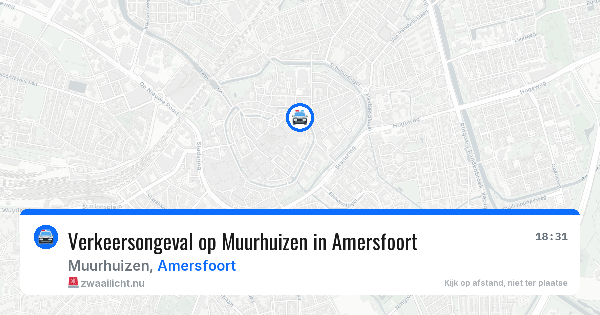 Verkeersongeval op Muurhuizen in Amersfoort — 15 jul 2026