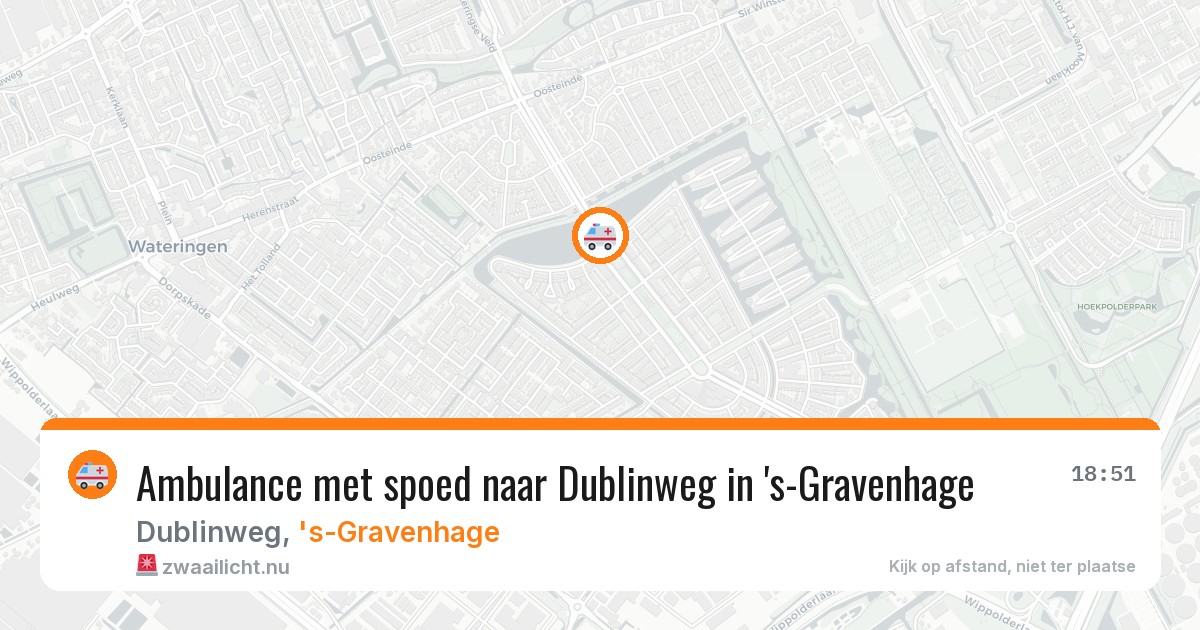 Ambulance met spoed naar Dublinweg in 's-Gravenhage — 8 jun 2026