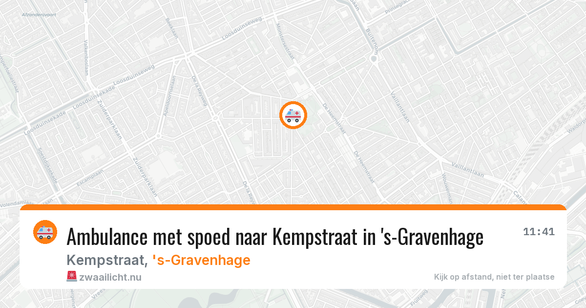 Ambulance met spoed naar Kempstraat in 's-Gravenhage — 17 mei 2026