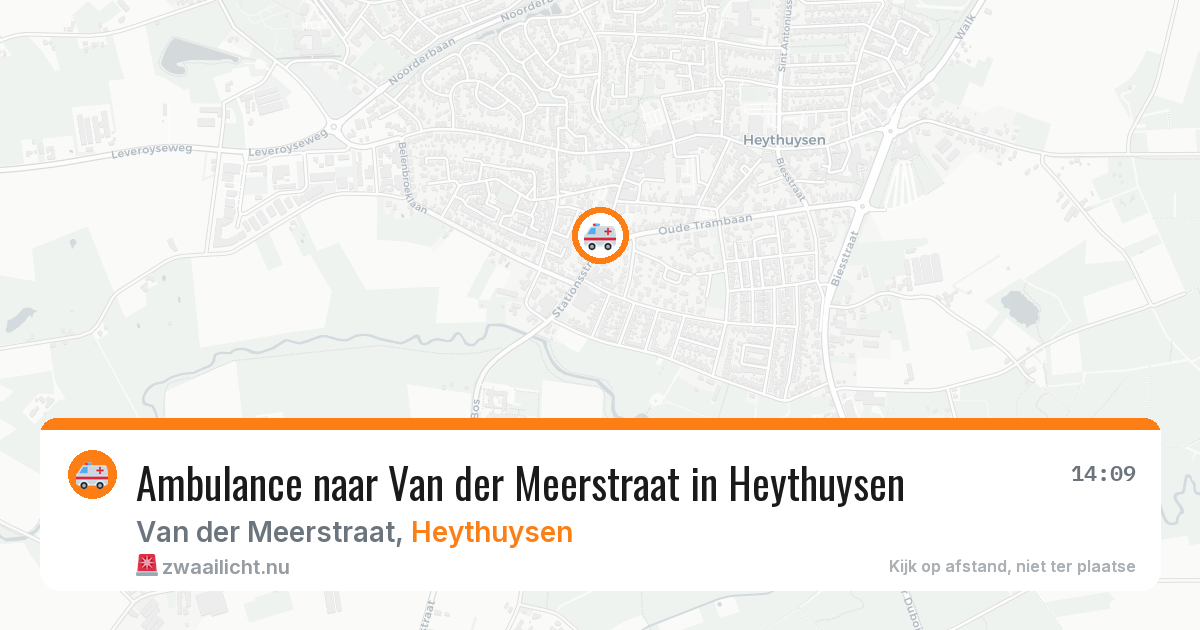 Ambulance naar Van der Meerstraat in Heythuysen — 15 jul 2026