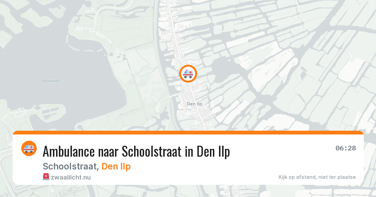 Ambulance naar Schoolstraat in Den Ilp — 5 jul 2026