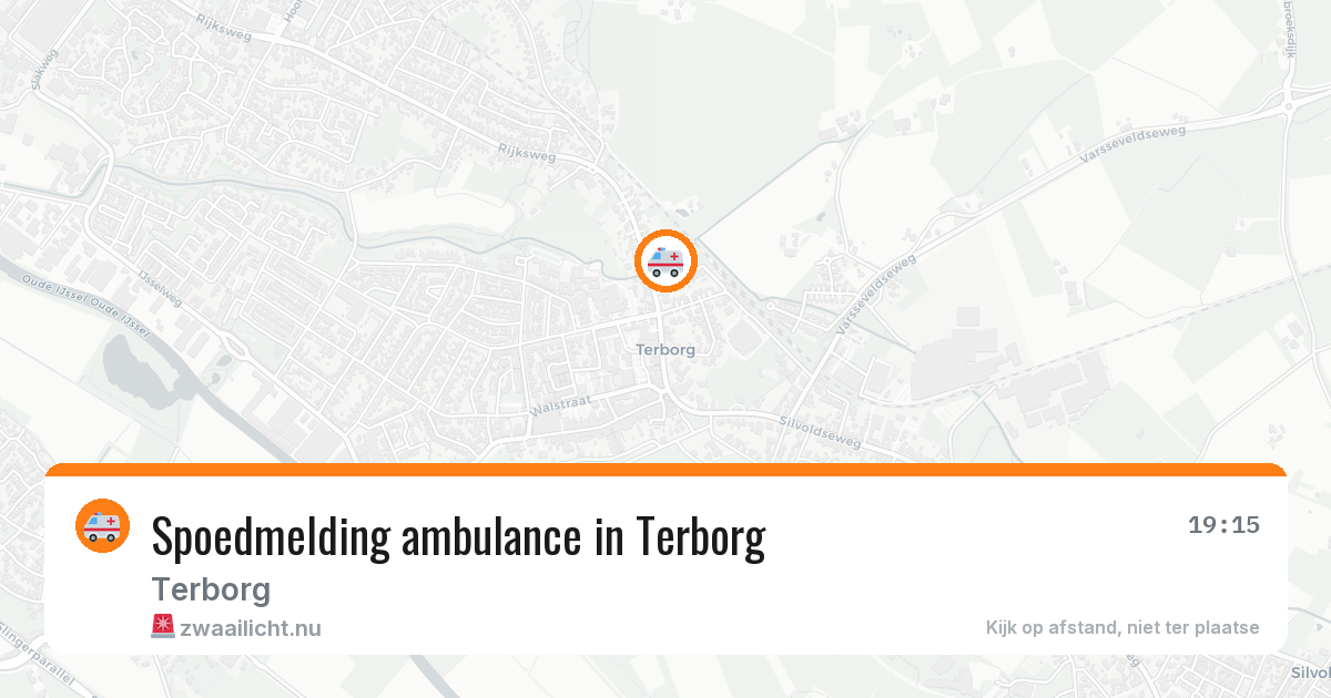 Spoedmelding ambulance in Terborg — 15 jul 2026