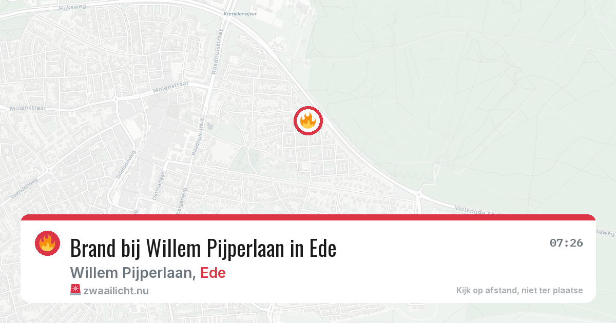 Brand bij Willem Pijperlaan in Ede — 30 mrt 2026