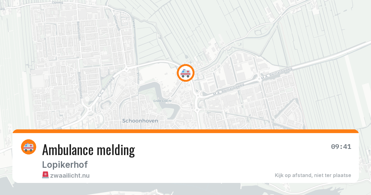 Ambulance melding — 6 jul 2026