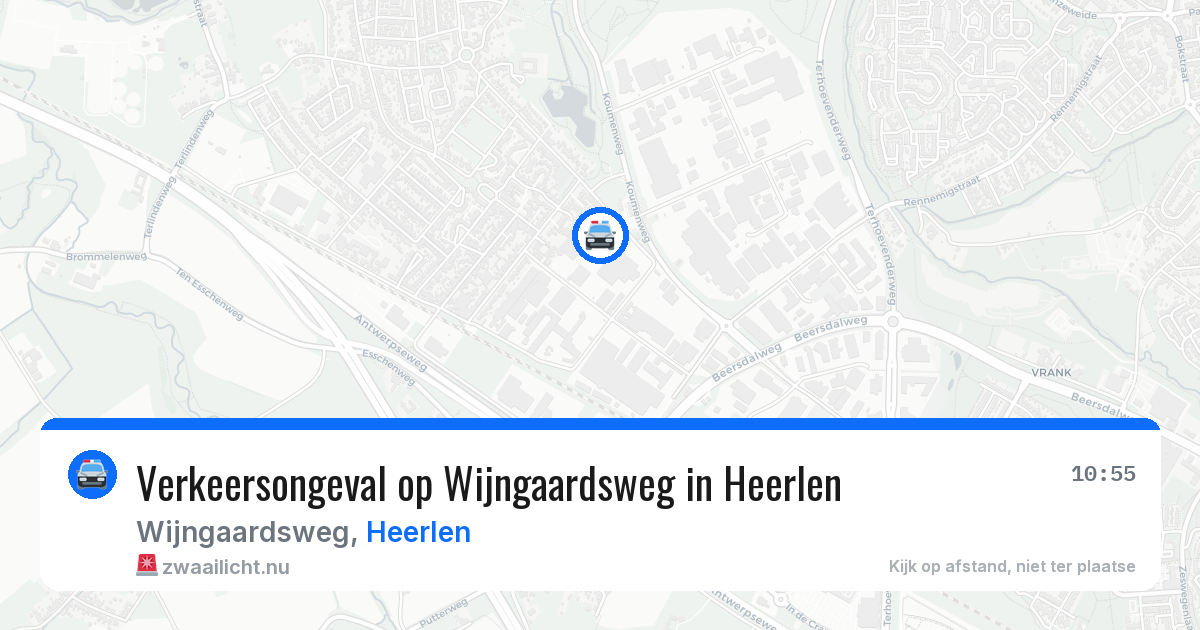 Verkeersongeval op Wijngaardsweg in Heerlen — 14 apr 2026