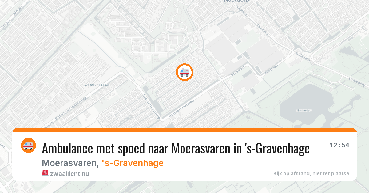 Ambulance met spoed naar Moerasvaren in 's-Gravenhage — 7 jun 2026