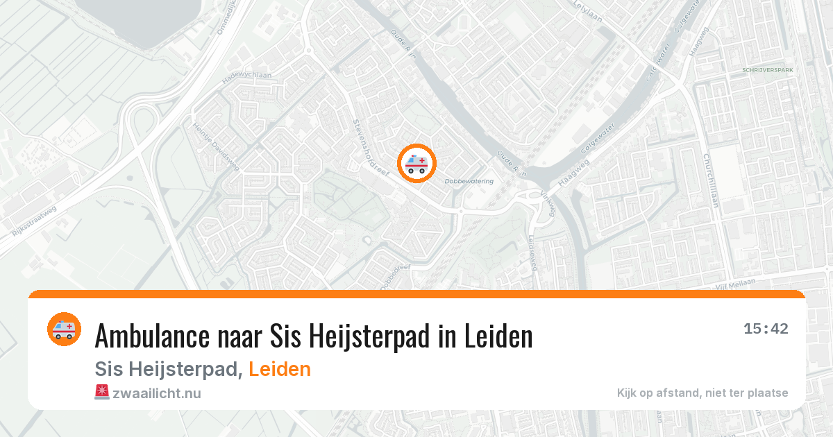 Ambulance naar Sis Heijsterpad in Leiden — 19 mrt 2026