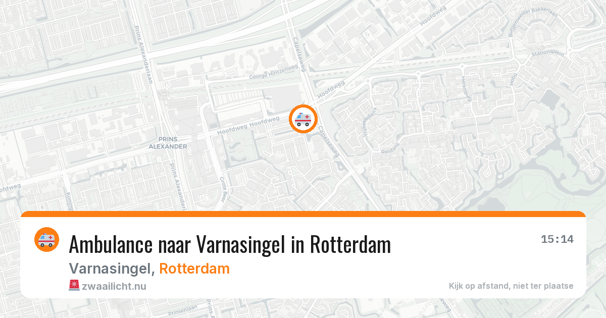 Ambulance naar Varnasingel in Rotterdam — 8 jun 2026