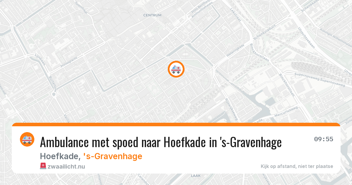 Ambulance met spoed naar Hoefkade in 's-Gravenhage — 20 jul 2026