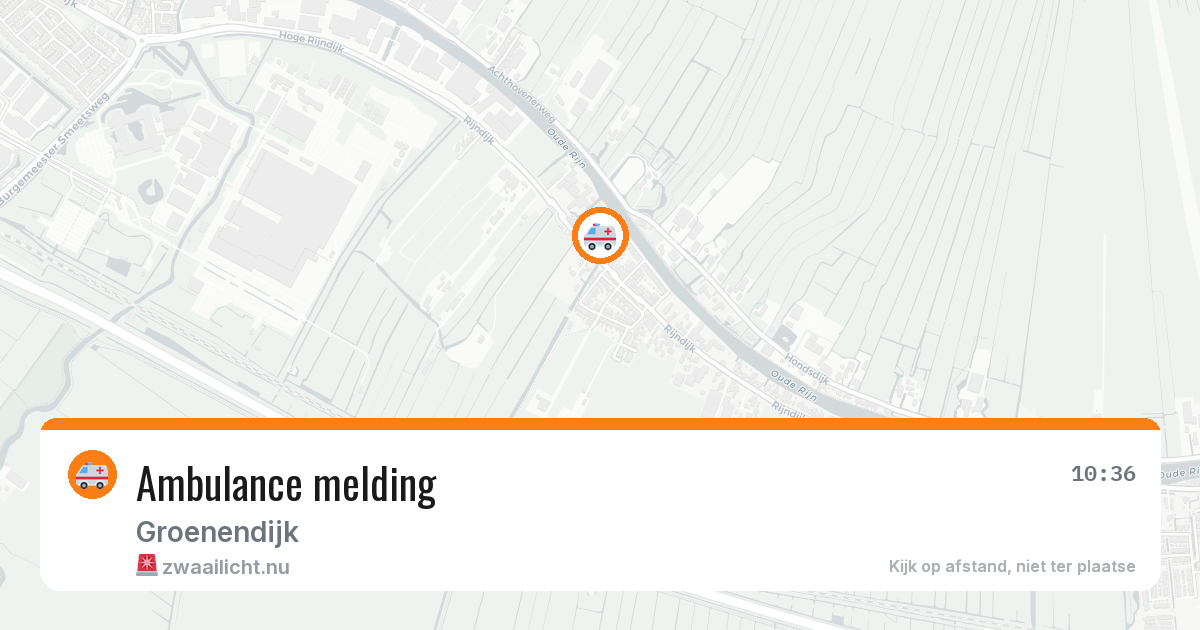 Ambulance melding — 23 mei 2026