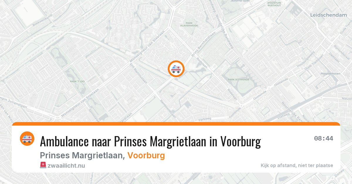 Ambulance naar Prinses Margrietlaan in Voorburg — 25 jul 2026