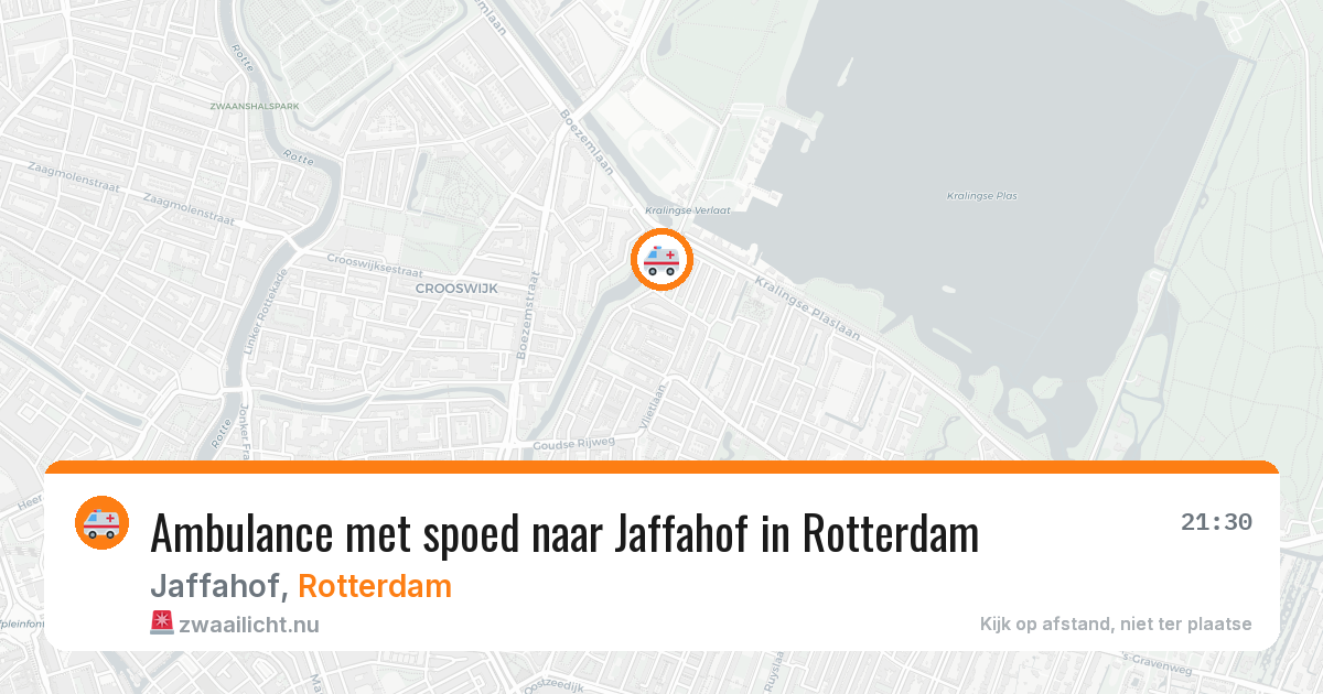 Ambulance met spoed naar Jaffahof in Rotterdam — 7 jun 2026