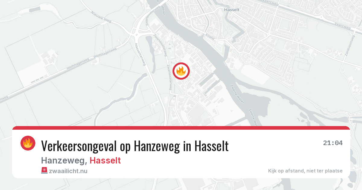 Verkeersongeval op Hanzeweg in Hasselt — 22 mei 2026