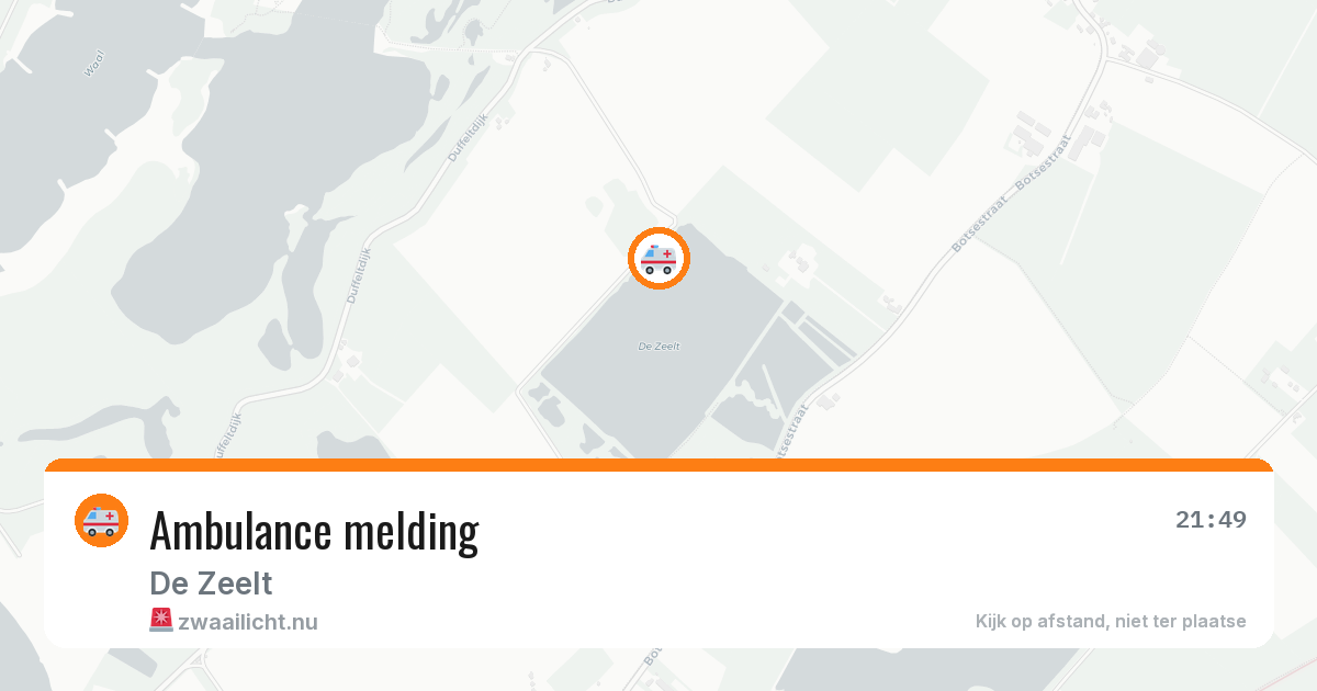 Ambulance melding — 16 jul 2026