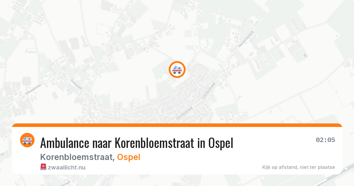 Ambulance naar Korenbloemstraat in Ospel — 6 jun 2026
