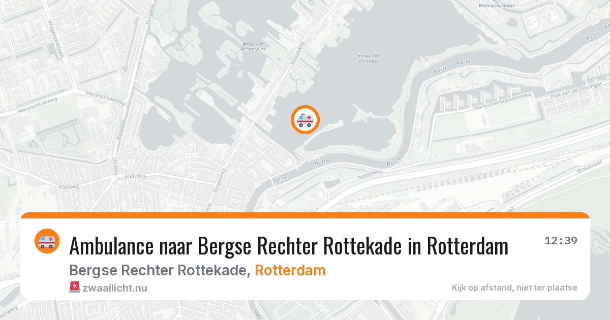 Ambulance naar Bergse Rechter Rottekade in Rotterdam — 18 mei 2026