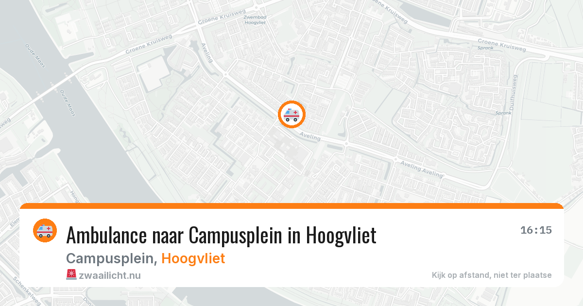 Ambulance naar Campusplein in Hoogvliet — 11 jul 2026