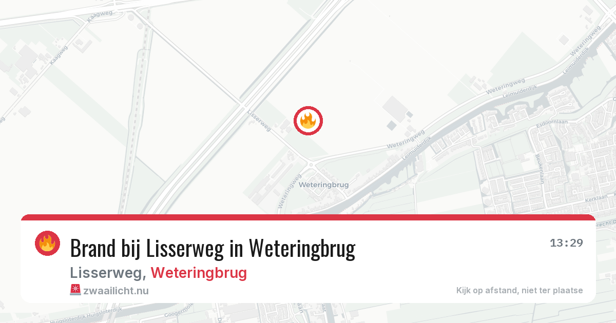 Brand bij Lisserweg in Weteringbrug — 11 jul 2026