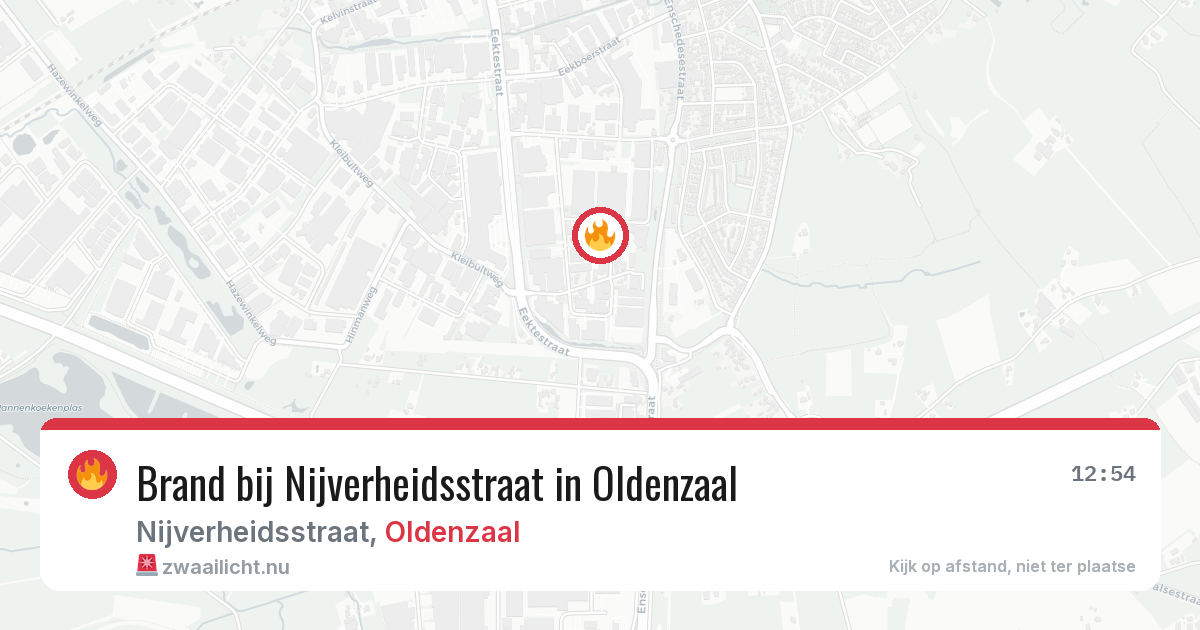 Brand bij Nijverheidsstraat in Oldenzaal — 20 apr 2026