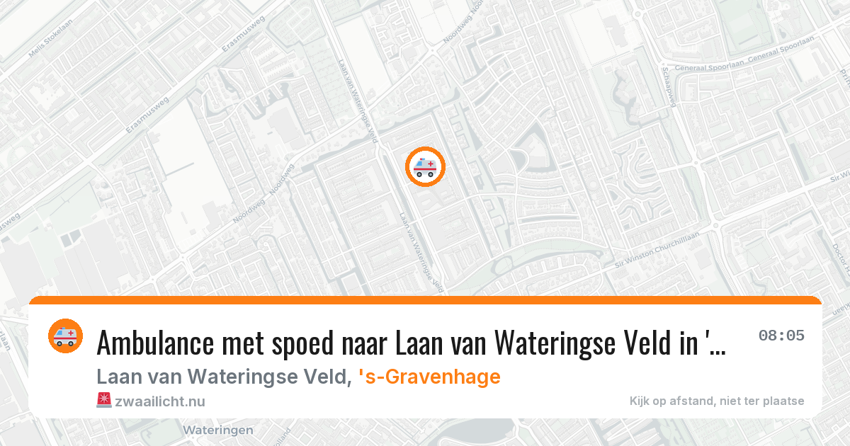 Ambulance met spoed naar Laan van Wateringse Veld in 's-Gravenhage — 21 feb 2026