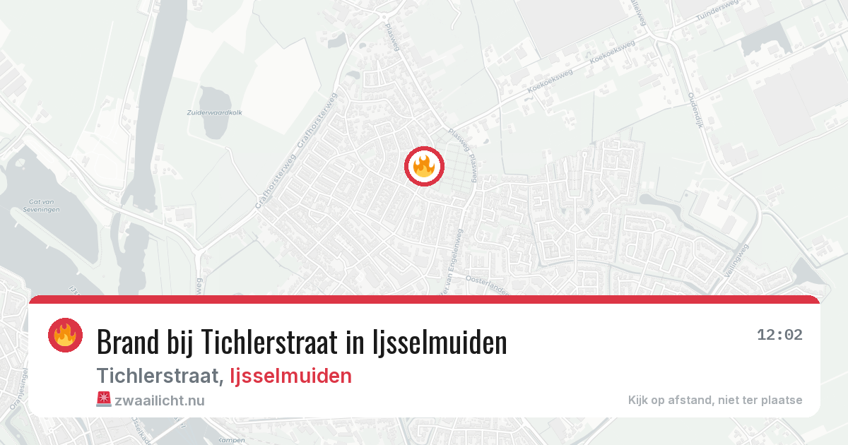 Brand bij Tichlerstraat in Ijsselmuiden — 19 feb 2026