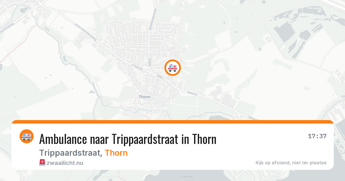 Ambulance naar Trippaardstraat in Thorn — 19 jul 2026