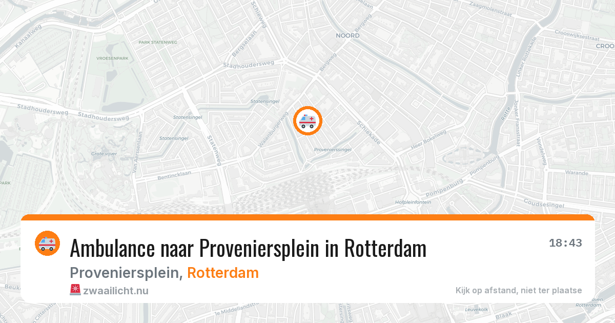 Ambulance naar Proveniersplein in Rotterdam — 14 jul 2026