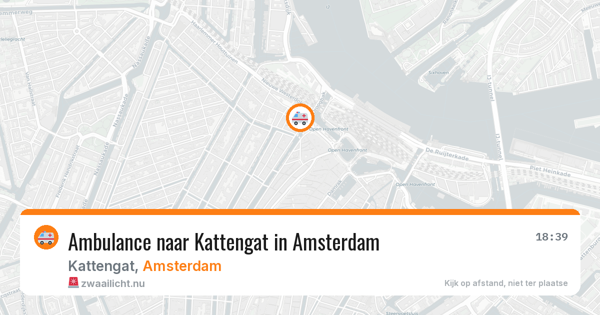 Ambulance naar Kattengat in Amsterdam — 18 jul 2026