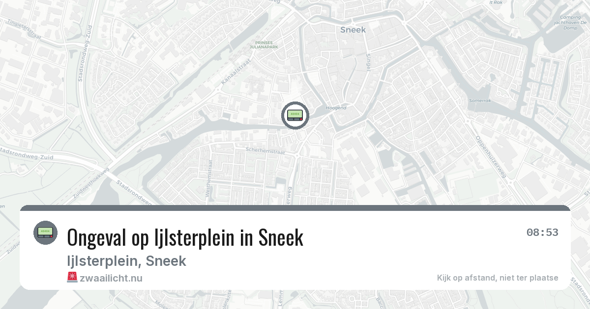 Ongeval op Ijlsterplein in Sneek — 25 feb 2026