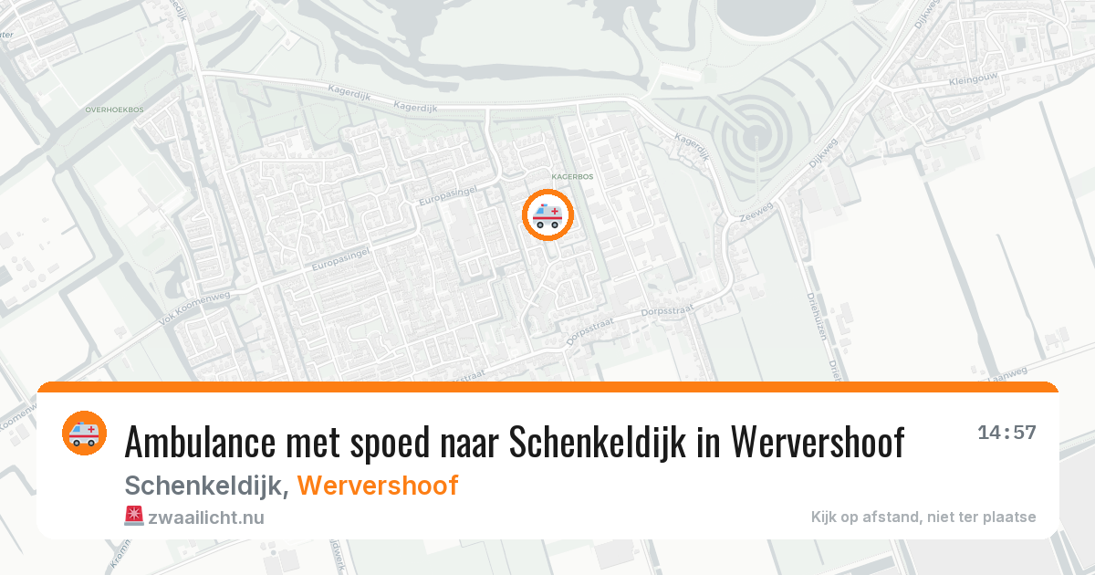 Ambulance met spoed naar Schenkeldijk in Wervershoof — 1 jul 2026