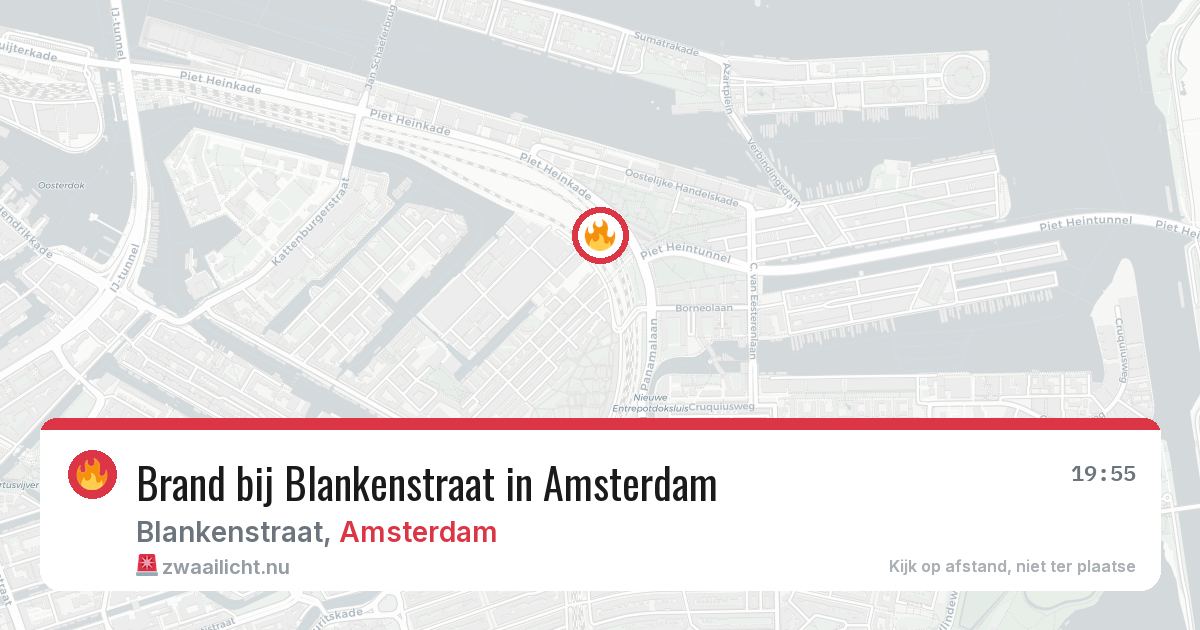 Brand bij Blankenstraat in Amsterdam — 17 mei 2026