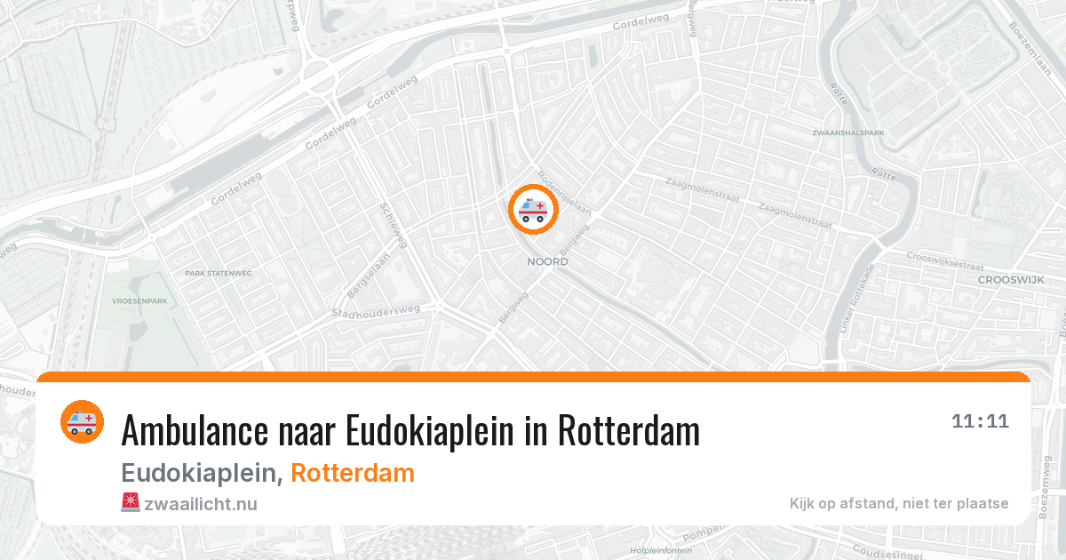 Ambulance naar Eudokiaplein in Rotterdam — 25 jul 2026
