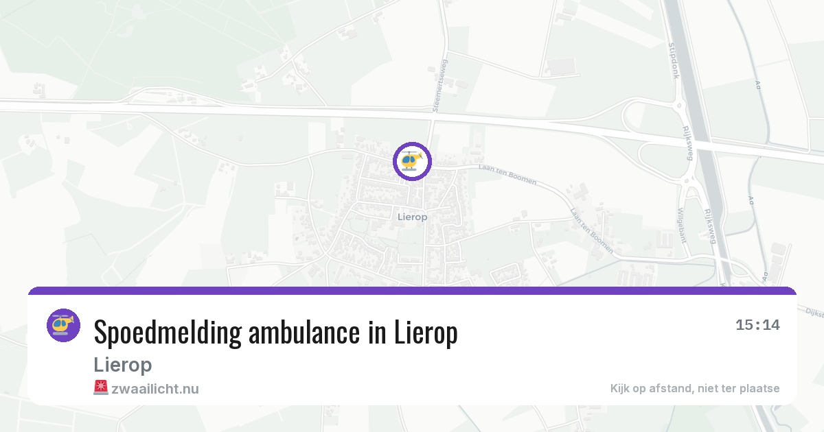 Spoedmelding ambulance in Lierop — 10 jul 2026