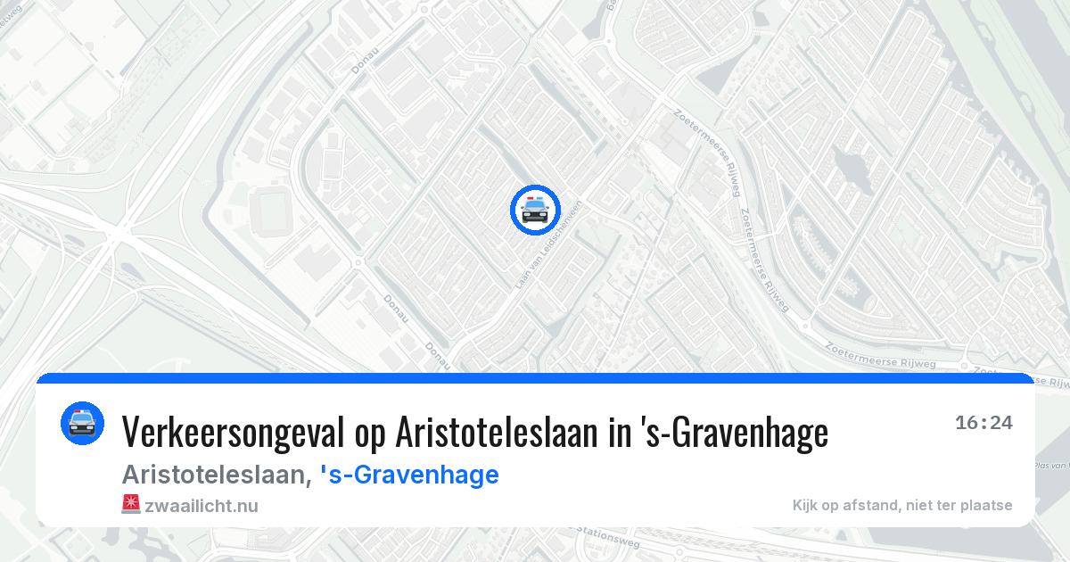Verkeersongeval op Aristoteleslaan in 's-Gravenhage — 11 mei 2026