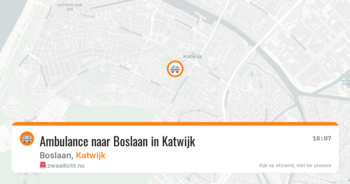 Ambulance naar Boslaan in Katwijk — 14 jul 2026