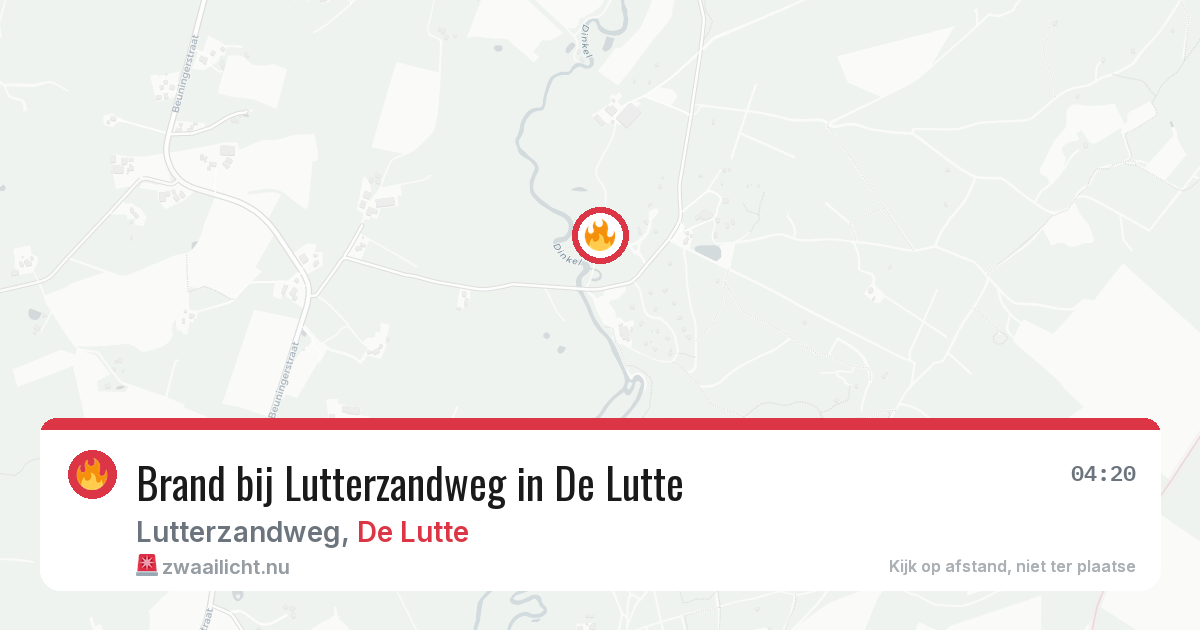 Brand bij Lutterzandweg in De Lutte — 25 mrt 2026