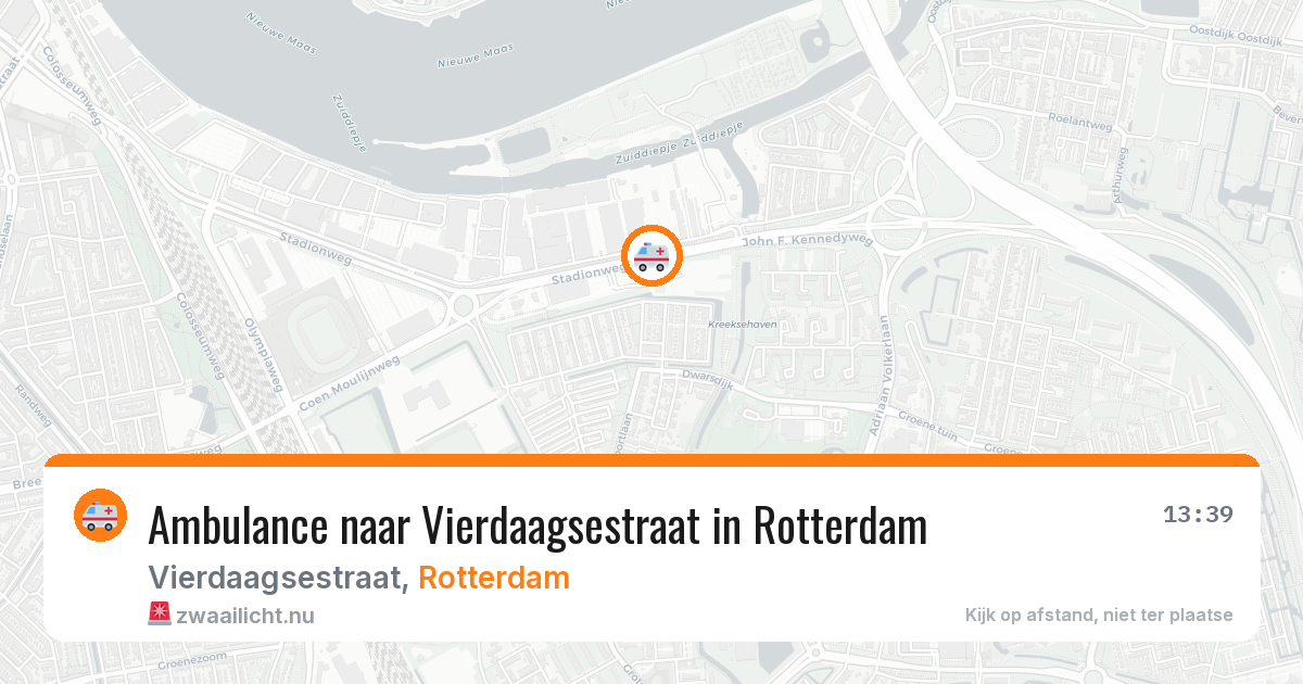 Ambulance naar Vierdaagsestraat in Rotterdam — 20 jul 2026