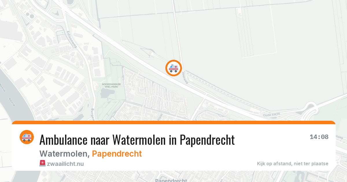 Ambulance naar Watermolen in Papendrecht — 26 jul 2026
