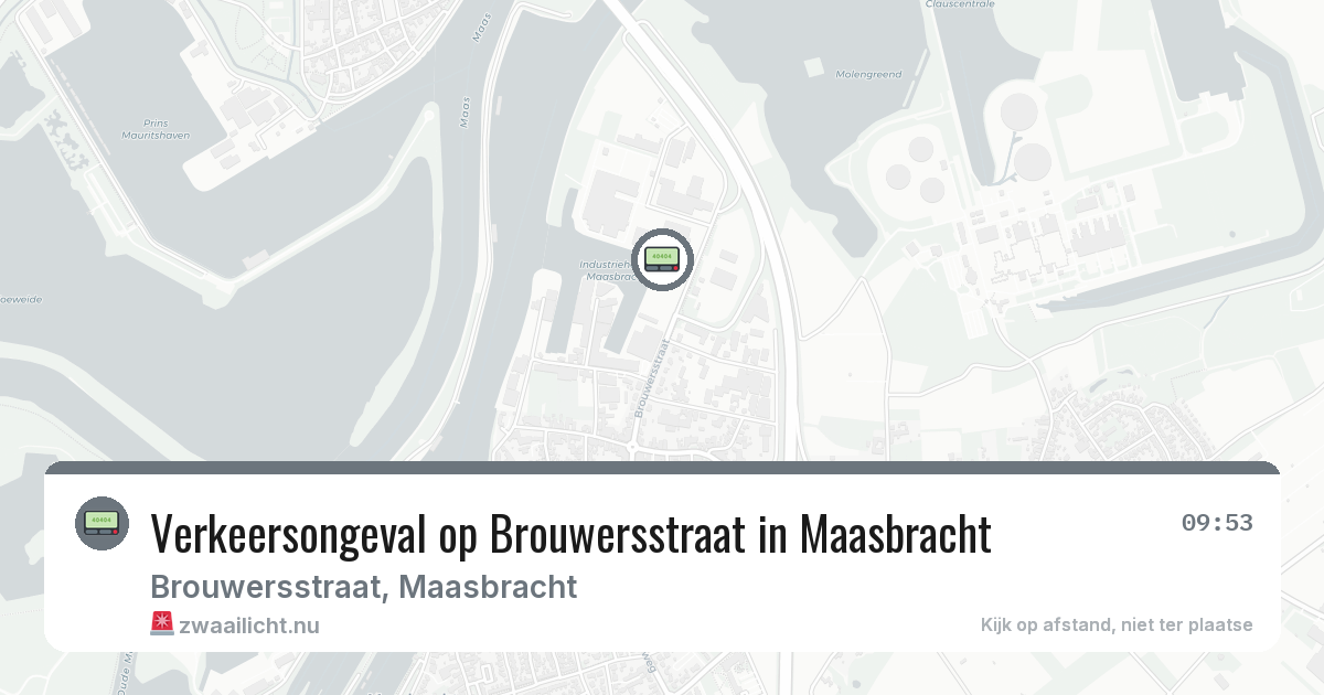 Verkeersongeval op Brouwersstraat in Maasbracht — 25 jul 2026