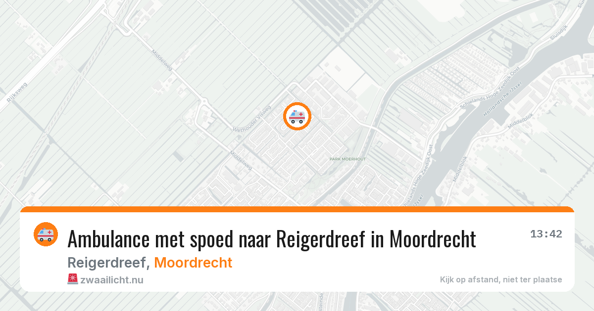 Ambulance met spoed naar Reigerdreef in Moordrecht — 23 jan 2026