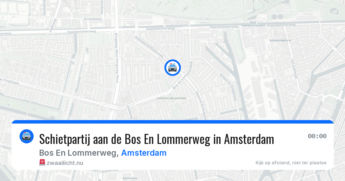 Schietpartij aan de Bos En Lommerweg in Amsterdam — 12 jul 2026