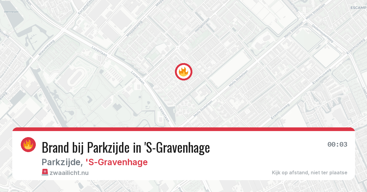 Brand bij Parkzijde in 'S-Gravenhage — 28 mei 2026