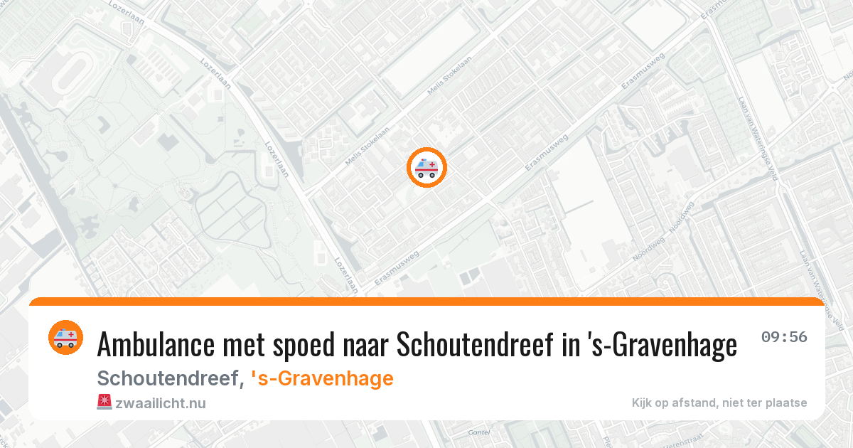 Ambulance met spoed naar Schoutendreef in 's-Gravenhage — 27 jul 2026